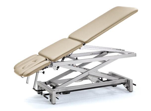 Terapi-/behandlingsbenk Elektrisk høydejustering,   beige